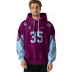 Custom Burnley Minimal Design Burgundy Hoodie Best Selling