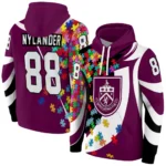 Custom Burnley Puzzle Pieces Burgundy Hoodie Best Selling