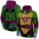 Custom Burnley Superhero Armor Burgundy Green Hoodie Best Selling