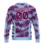 Custom Burnley Swirl Flow Burgundy Sweater Best Selling