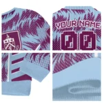 Custom Burnley Swirl Flow Burgundy Sweater Best Selling