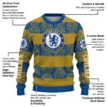 Custom Chelsea Bulldog Motif Sweater Best Selling