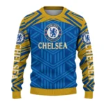Custom Chelsea Chevron Pattern Royal Blue Sweater Best Selling