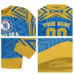 Custom Chelsea Chevron Pattern Royal Blue Sweater Best Selling