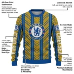 Custom Chelsea Chevron Rows Royal Blue Sweater Best Selling