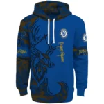 Custom Chelsea Deer Silhouette Royal Blue Hoodie Best Selling