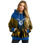 Custom Chelsea Flame Design Royal Blue Hoodie Best Selling