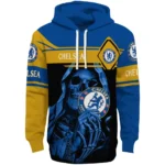 Custom Chelsea Grim Reaper Royal Blue Black Hoodie Best Selling