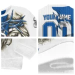 Custom Chelsea Jesus Tears Royal Blue White Sweater Best Selling