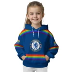 Custom Chelsea Rainbow Stripes Royal Blue Hoodie Best Selling