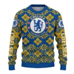 Custom Chelsea Snowflake Matrix Royal Blue Sweater Best Selling
