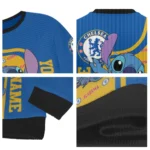 Custom Chelsea Stitch Art Prints Royal Blue Sweater Best Selling