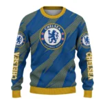 Custom Chelsea Stripe Motion Royal Blue Sweater Best Selling
