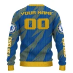 Custom Chelsea Stripe Motion Royal Blue Sweater Best Selling
