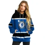 Custom Chelsea Striped Pattern Royal Blue Hoodie Best Selling