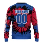 Custom Crystal Palace Burst Swirl Blue Sweater Best Selling