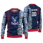 Custom Crystal Palace Camouflage Stripe Blue White Sweater Best Selling