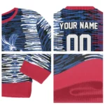 Custom Crystal Palace Camouflage Stripe Blue White Sweater Best Selling