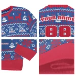Custom Crystal Palace Christmas Designs Blue Sweater Best Selling