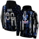 Custom Crystal Palace Distressed Flag Blue Black Hoodie Best Selling
