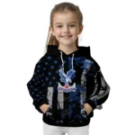 Custom Crystal Palace Distressed Flag Blue Black Hoodie Best Selling