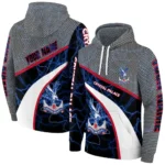 Custom Crystal Palace Hexagonal Mesh Blue Black Gray Hoodie Best Selling