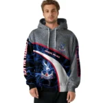 Custom Crystal Palace Hexagonal Mesh Blue Black Gray Hoodie Best Selling