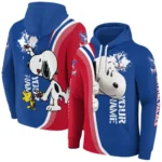 Custom Crystal Palace Peeking Snoopy Blue Hoodie Best Selling