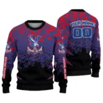 Custom Crystal Palace Pixel Flow Blue Black Sweater Best Selling