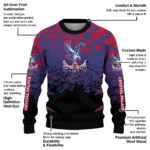 Custom Crystal Palace Pixel Flow Blue Black Sweater Best Selling