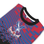 Custom Crystal Palace Pixel Flow Blue Black Sweater Best Selling