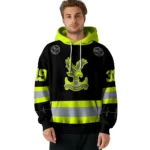 Custom Crystal Palace Safety Motif Black Neon Green Hoodie Best Selling