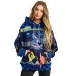 Custom Crystal Palace Spongebob Patrick Star Blue Navy Hoodie Best Selling