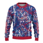 Custom Crystal Palace Streak Overlay Blue Sweater Best Selling