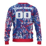 Custom Crystal Palace Streak Overlay Blue Sweater Best Selling