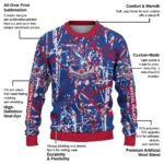 Custom Crystal Palace Streak Overlay Blue Sweater Best Selling