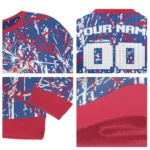 Custom Crystal Palace Streak Overlay Blue Sweater Best Selling