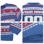 Custom Crystal Palace Tent Stripes Blue White Sweater Best Selling