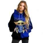 Custom Everton Baby Yoda Royal Blue Black Hoodie Best Selling