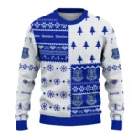 Custom Everton Christmastree Bands White Sweater Best Selling