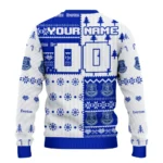 Custom Everton Christmastree Bands White Sweater Best Selling
