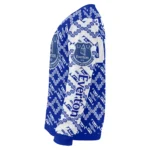 Custom Everton Lattice Gridwork Royal Blue Sweater Best Selling
