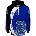 Custom Everton Minimalist Design Royal Blue Black Hoodie Best Selling