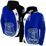 Custom Everton Minimalist Design Royal Blue Black Hoodie Best Selling