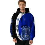 Custom Everton Minimalist Design Royal Blue Black Hoodie Best Selling