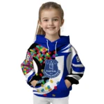 Custom Everton Puzzle Pieces Royal Blue Hoodie Best Selling