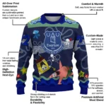 Custom Everton Spongebob Designs Blue Sweater Best Selling