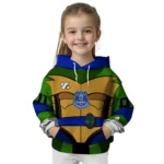 Custom Everton Superhero Armor Royal Blue Green Hoodie Best Selling