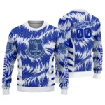 Custom Everton Swirl Flow Royal Blue Sweater Best Selling