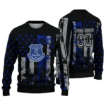 Custom Everton Vintage Usa Flag Black Sweater Best Selling